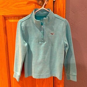 EUC Vineyard Vines Teal Quarter Zip